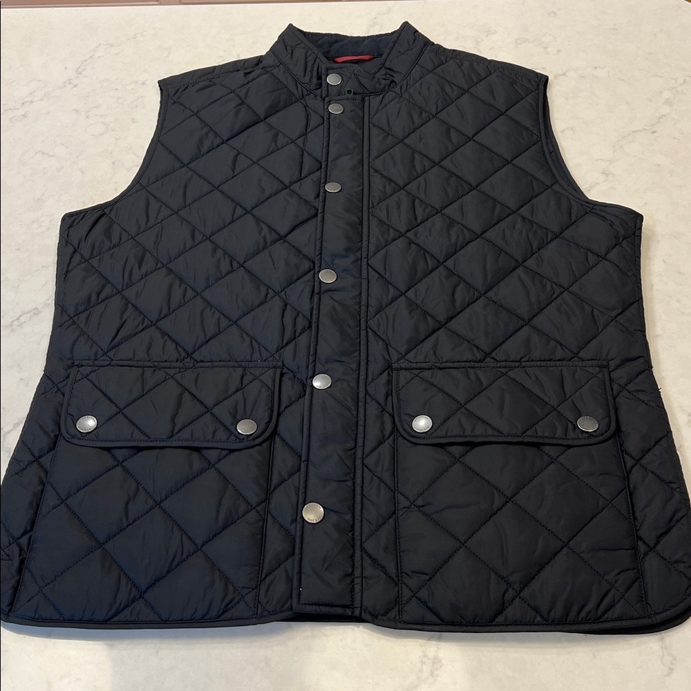 UNTUCKit Wynnwood Quilted Vest Full Zip w/ Snaps Field Pockets‎ Size Medium - Picture 2 of 9